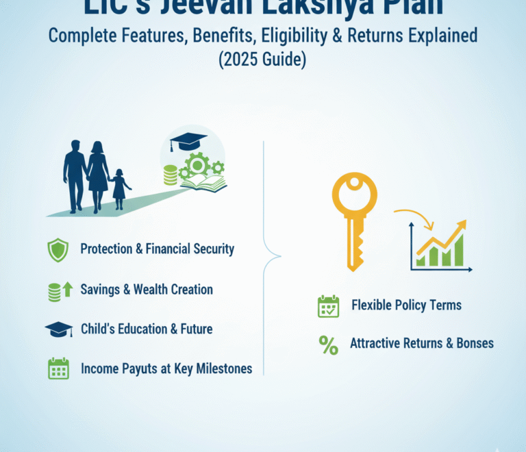 LIC’s Jeevan Lakshya Plan – Complete Features, Benefits, Eligibility & Returns Explained (2025 Guide)